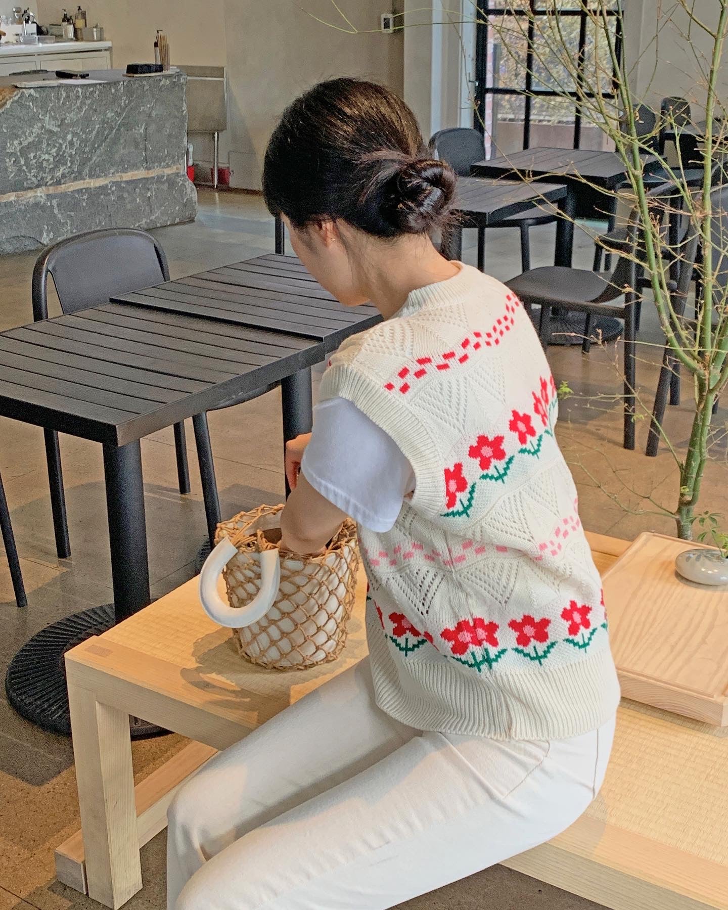Flower Vintage Vest