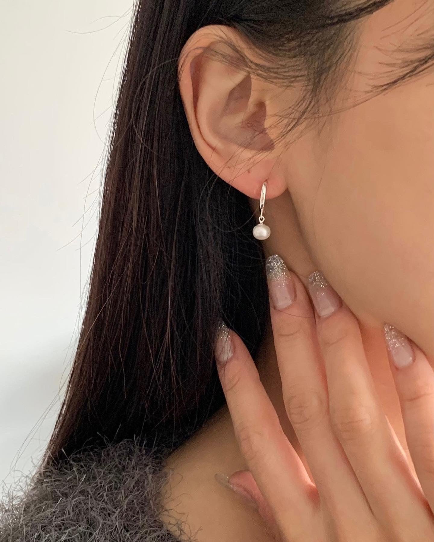 925 Silver Pearl Drop Earring