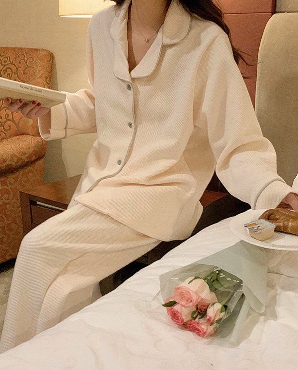 Corduroy Couple Pajama Set