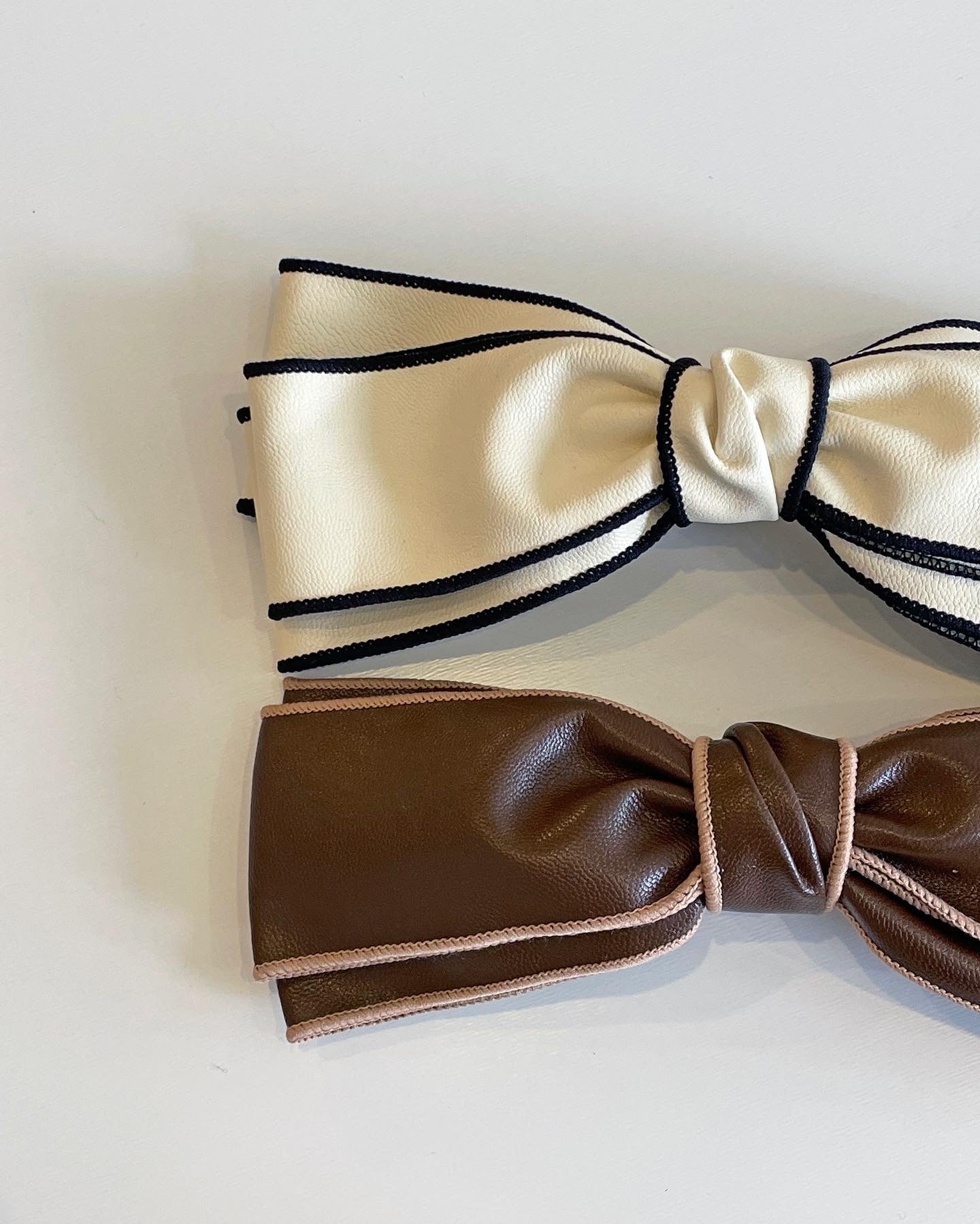 Leather Ribbon Hair Pin