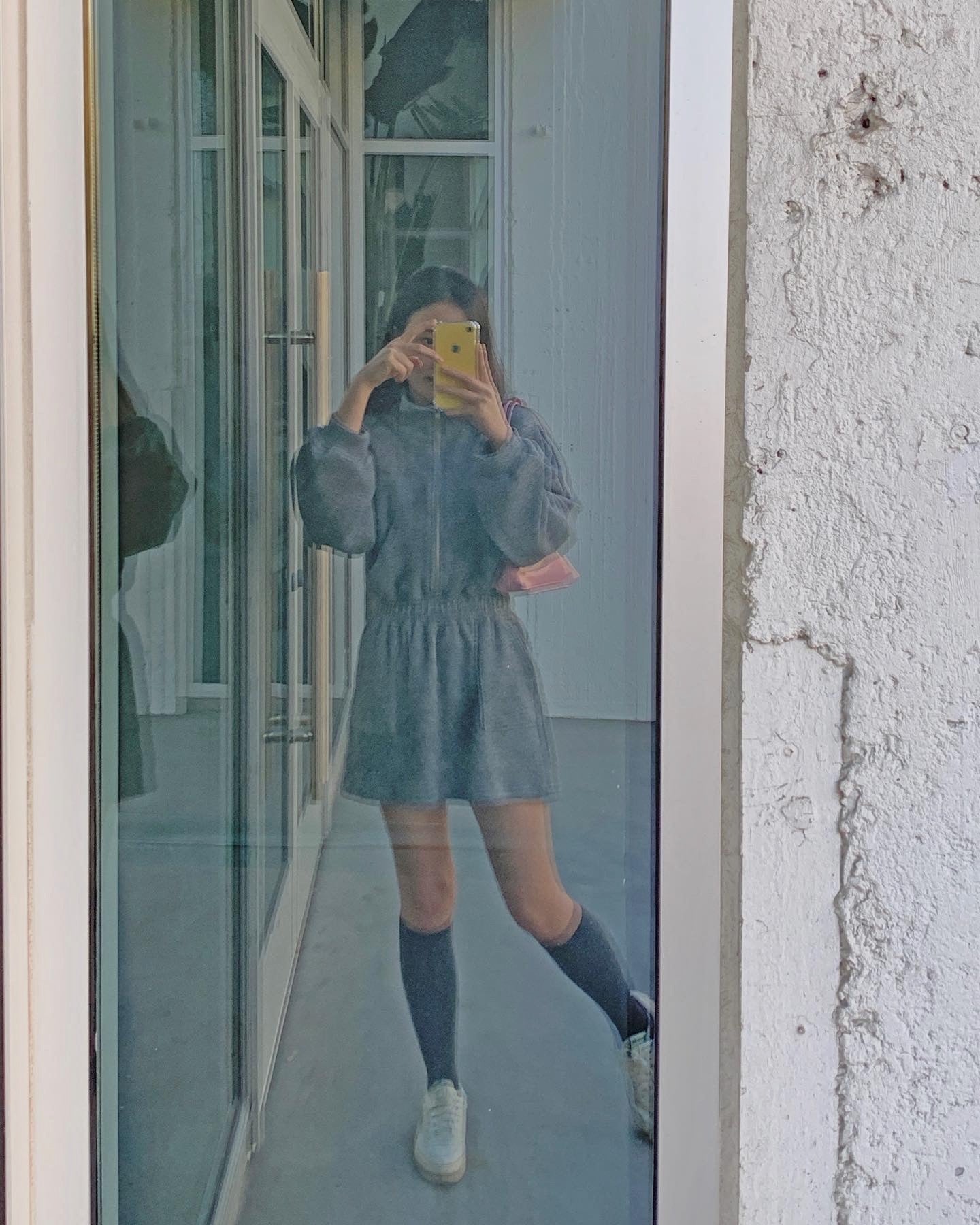 Zip Up Knit Dress