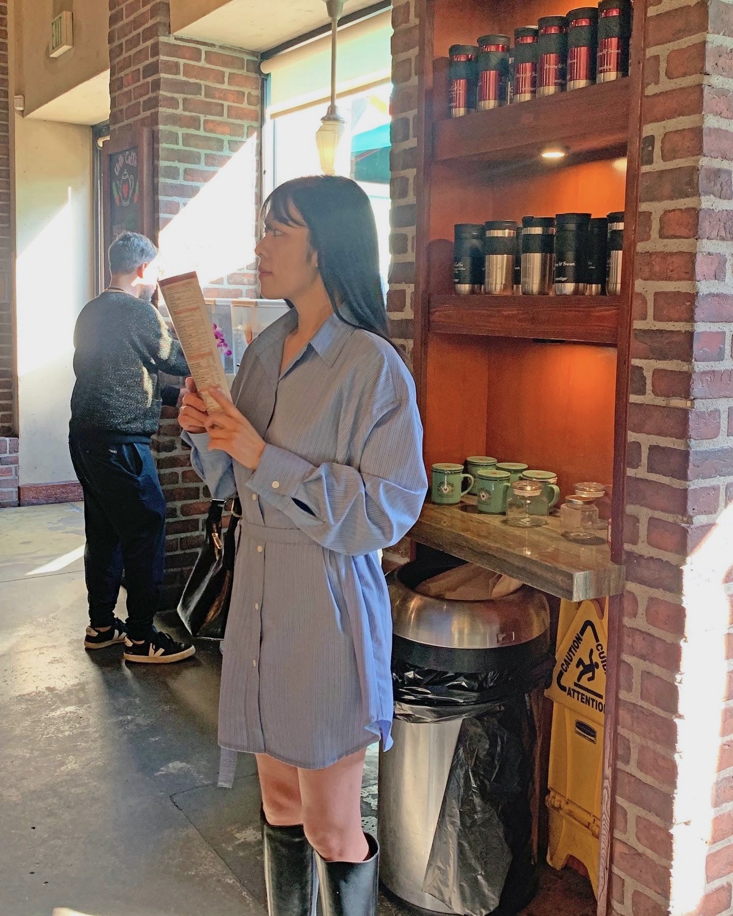 Silky Shirt Dress