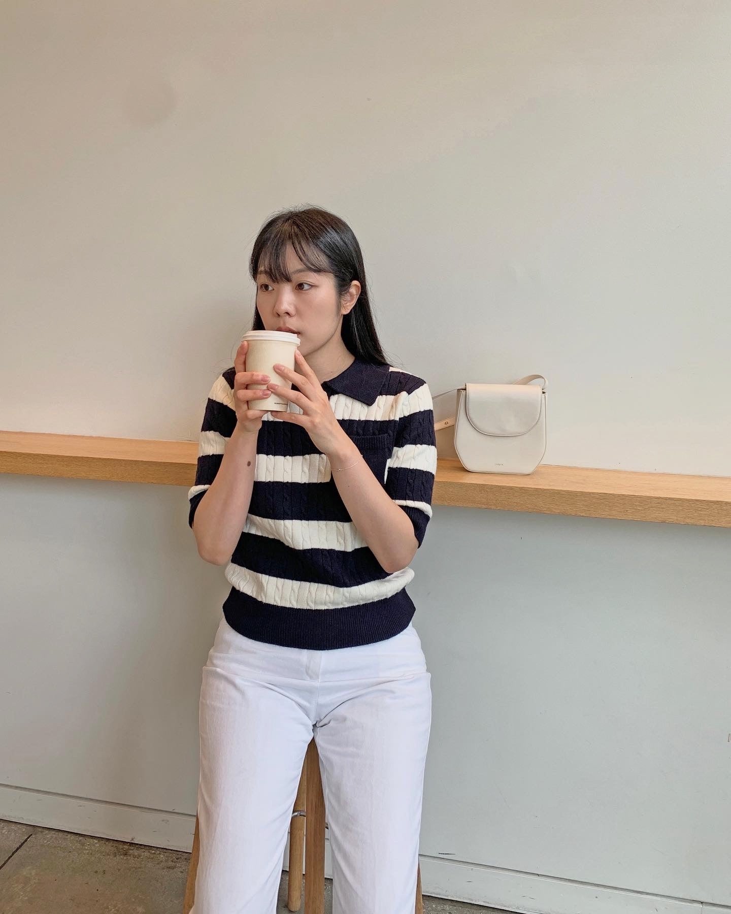 Striped Cable Knit